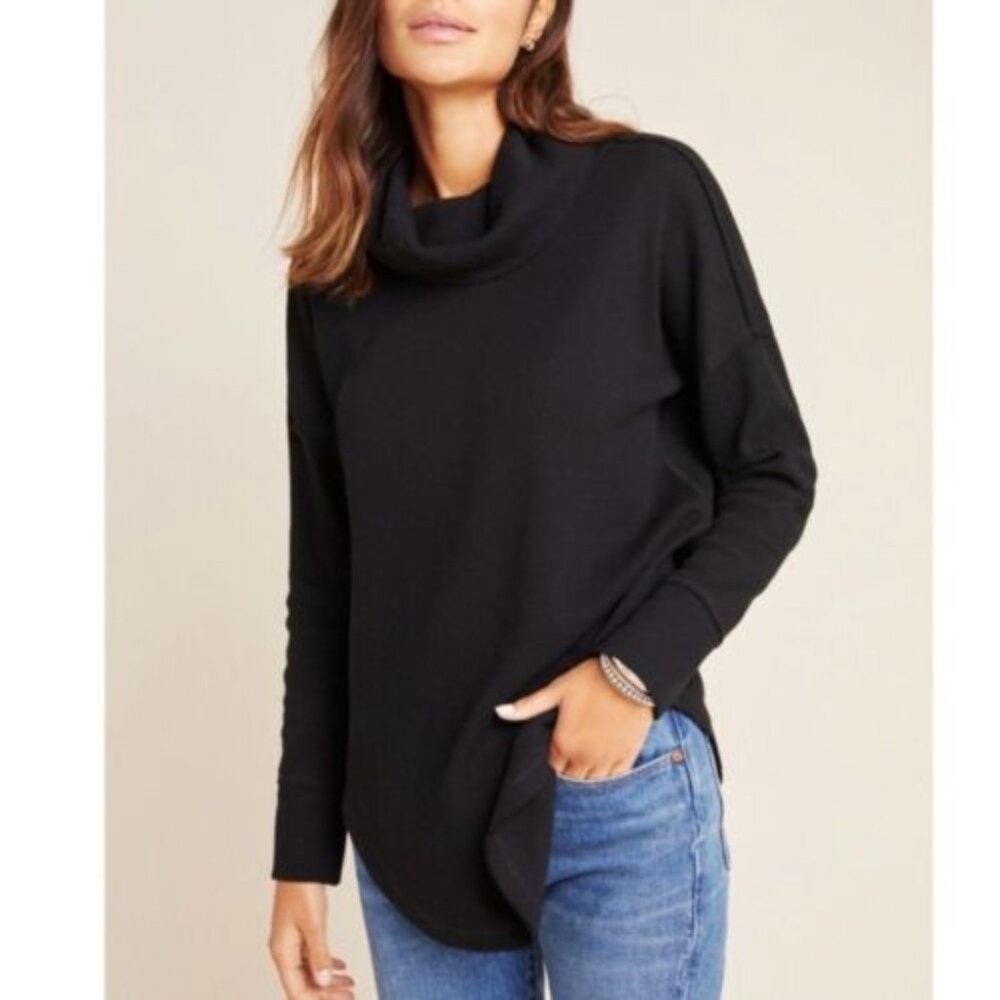 Maeve by Anthropologie Ainsley Thermal Waffle Turtleneck Sz S